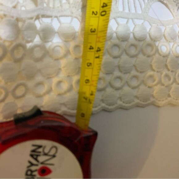 "NWOT Karen Millen Embroidered Ivory Tan Lace Wedding Cocktail Women's Size 8 - Picture 5 of 10